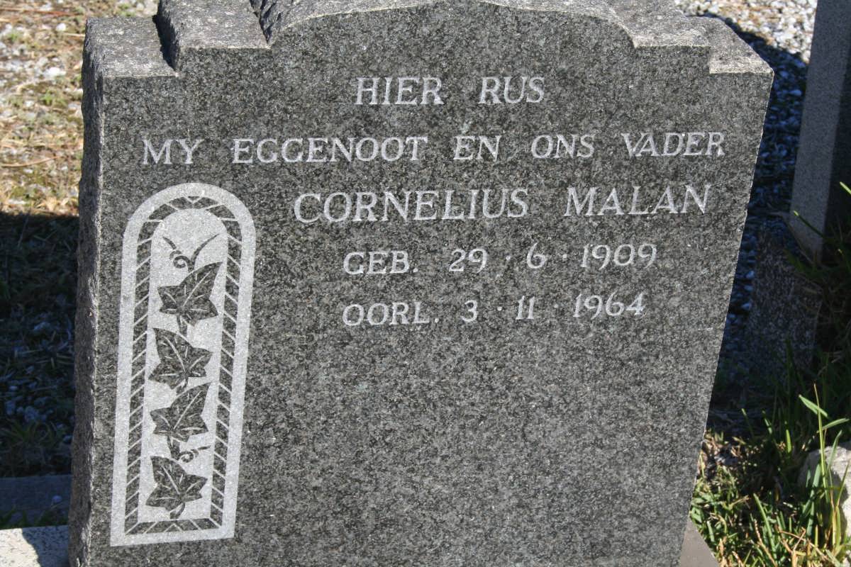 MALAN Cornelius 1909-1964