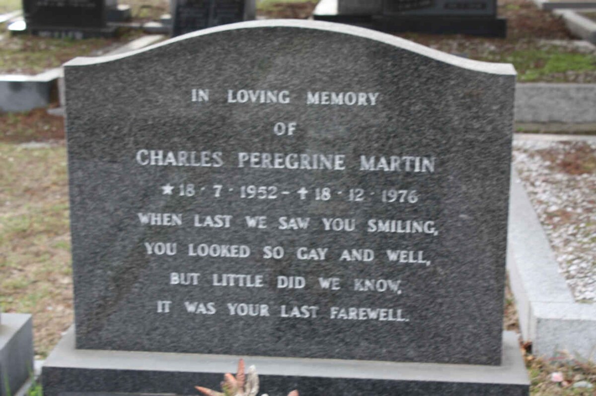 MARTIN Charles Peregrine 1952-1976