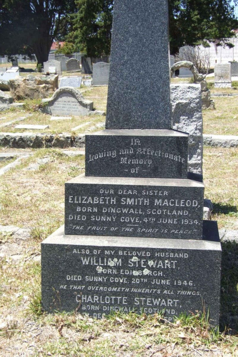 MACLEOD Elizabeth Smith -1934 :: STEWART William -1946 & Charlotte