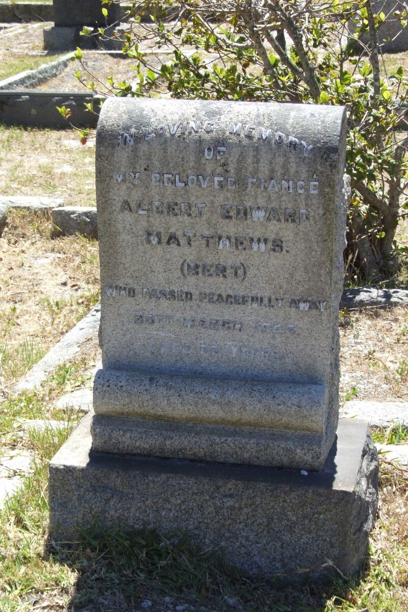 MATTHEWS Albert Edward -1948