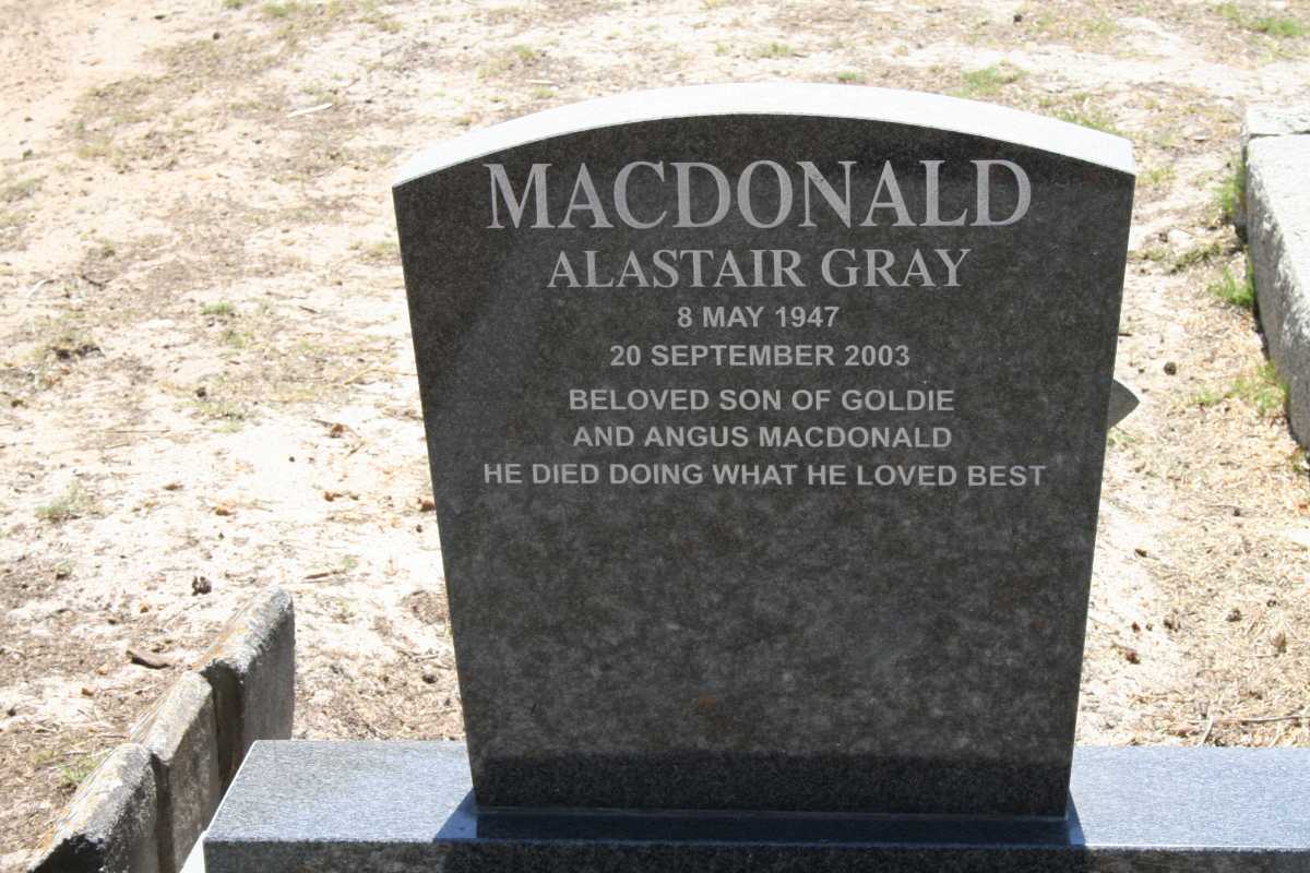 MACDONALD Alastair Gray 1947-2003