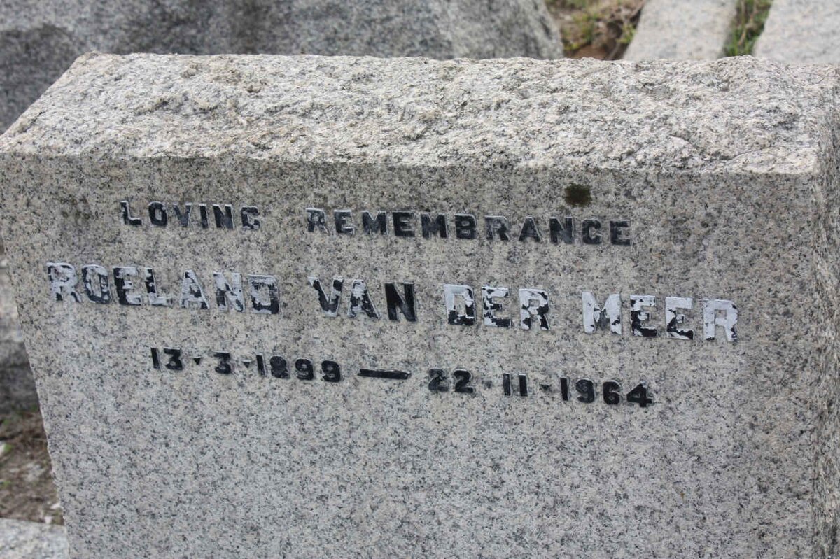 MEER Roeland, van der 1899-1964