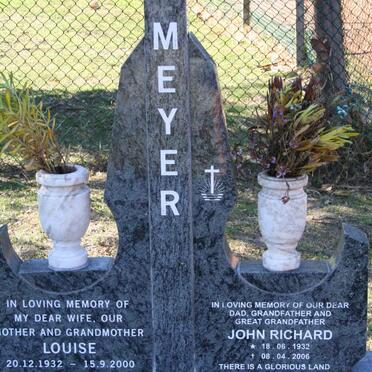 MEYER John Richard 1932-2006 & Louise 1932-2000