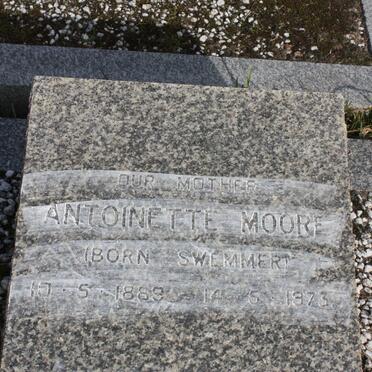 MOORE Antoinette nee SWEMMER 1889-1973