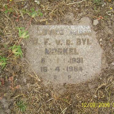 MORKEL W.F. v.d. Byl 1931-1984