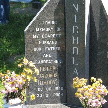 NICHOLAS Peter Jacobus 1940-2004