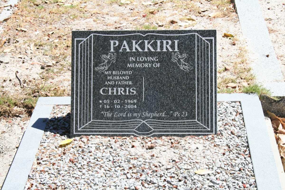 PAKKIRI Chris 1969-2004