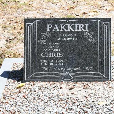 PAKKIRI Chris 1969-2004