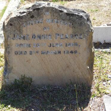 PEARCE Jane Annie 1864-1946