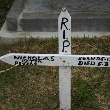 PETERS Nicholas Peter 1952-2005