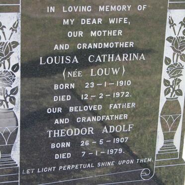 PFEIFFER Theodor Adolf 1907-1979 &amp; Louisa Catharina LOUW 1910-1972