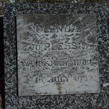 PLESSIS Glenda, du 1967-1967