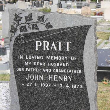 PRATT John Henry 1897-1973