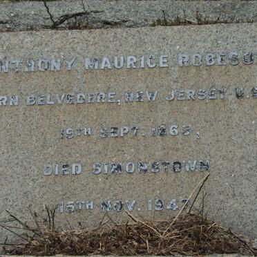ROBESON Anthony Maurice 1863-1947