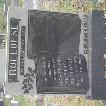 ROELOFSE Marthinus Christoffel 1899-1969