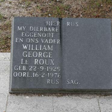 ROUX William George, le 1929-1976