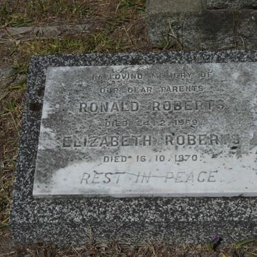 ROBERTS Ronald -1969 &amp; Elizabeth -1970