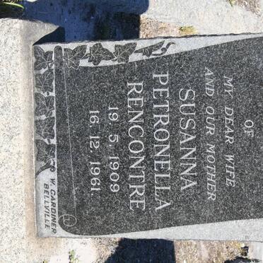 RENCONTRE Susanna Petronella 1909-1961