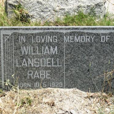 RABE William Lansdell 1923-