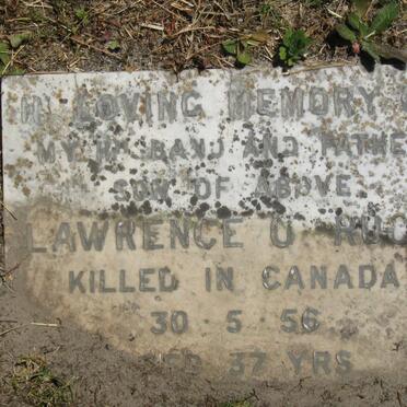 RUCK William Oliver -1952 :: RUCK Lawrence -1956