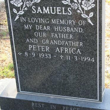 SAMUELS Peter Africa 1933-1994