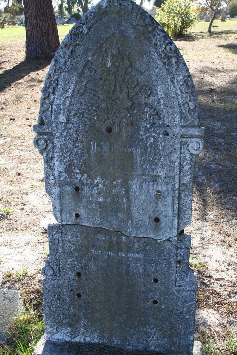 SCHALKWYK Johanna, van -1923 :: VAN SCHALKWYK Amy -1929