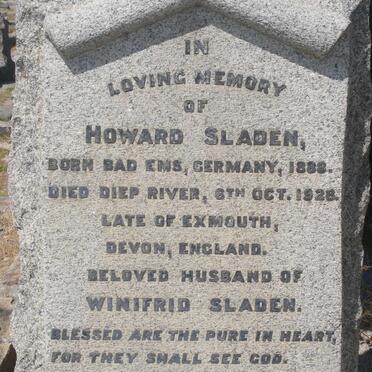 SLADEN Howard 1888-1928