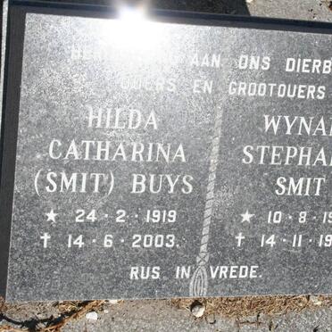 SMIT Wynand Stephanus 1902-1987 &amp; BUYS Hilda Catharina Formerly SMIT 1919-2003