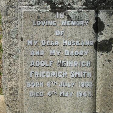 SMITH Adolf Heinrich Friedrich 1902-1943