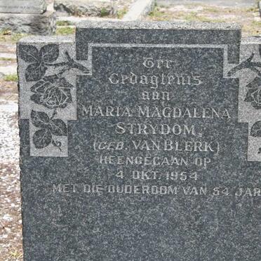 STRYDOM Maria Magdalena nee VAN BLERK -1954