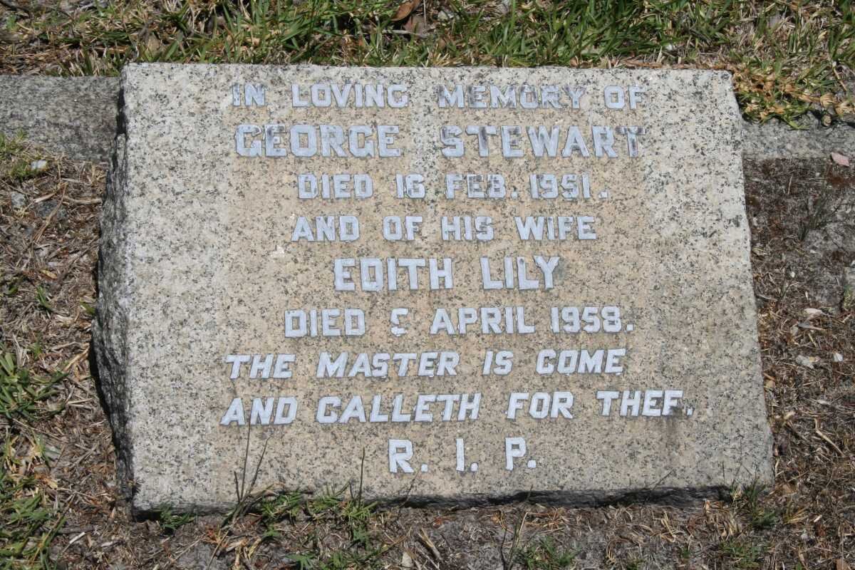 STEWART George -1951 &amp; Edith Lily -1958
