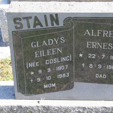 STAIN Alfred Ernest 1896-1969 &amp; Gladys Eileen COSLING 1907-1983