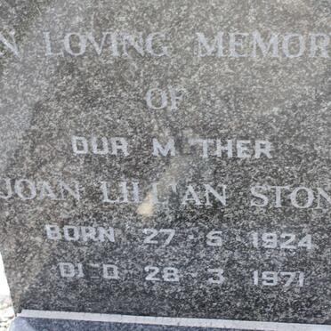 STONE Joan Lillian 1924-1971