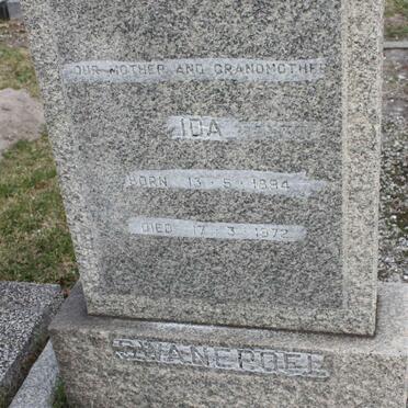 SWANEPOEL Ida 1894-1972