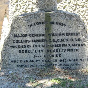 TANNER William Ernest Collins -1943 &amp; Isobel Lily ERSKINE -1967