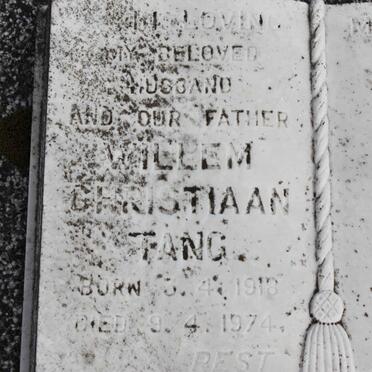 TANG Willem Christiaan 1918-1974