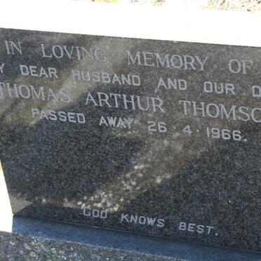 THOMSON Thomas Arthur -1966