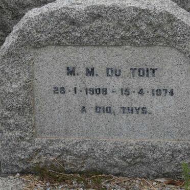 TOIT M.M.,du 1908-1974