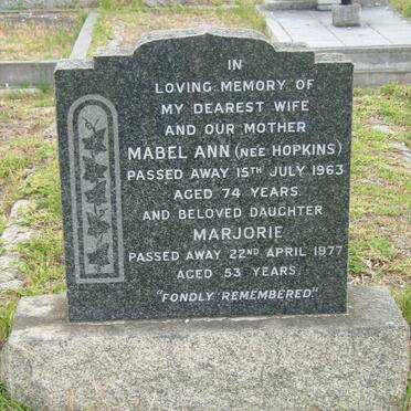 TUCKER Mabel Ann nee HOPKINS -1963 :: TUCKER Margorie -1977