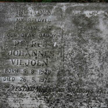 VILJOEN Petrus Johannes 1928-1976