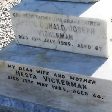 VICKERMAN Leslie Donald Joseph -1989 &amp; Hesta -1985