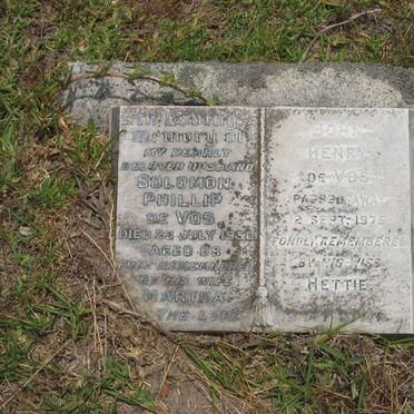 VOS Solomon Phillip, de -1950 :: VOS John Henry, de -1975