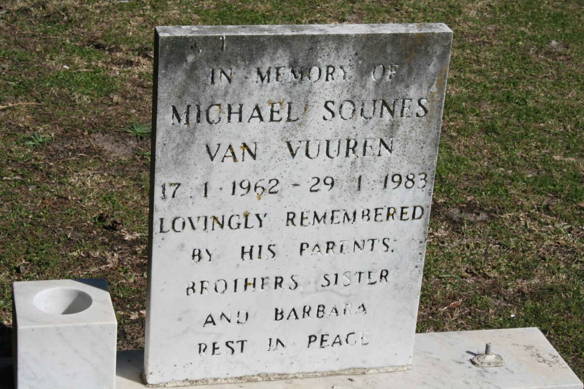 VUUREN Michael Sounes, van 1962-1983
