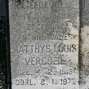 VERCUEIL Matthys Louis 1918-1972