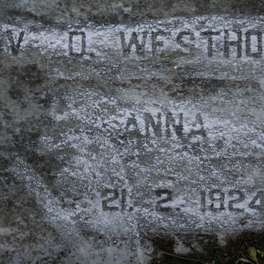 WESTHUIZEN Anna, v.d. 1924-?