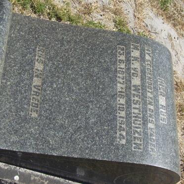 WESTHUIZEN M.K., v.d. 1877-1944