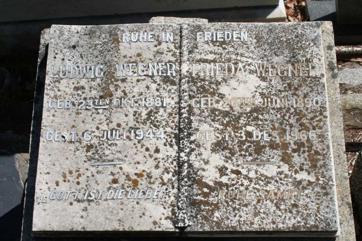 WEGNER Ludwig 1881-1944 &amp; Frieda 1890-1966