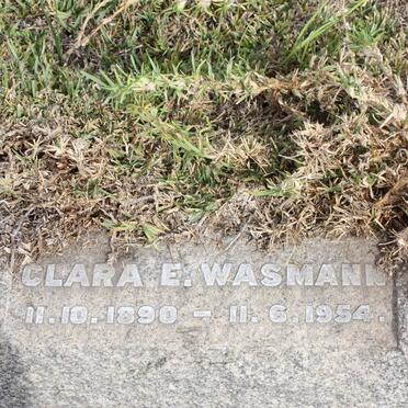 WASMANN Clara E. 1890-1954