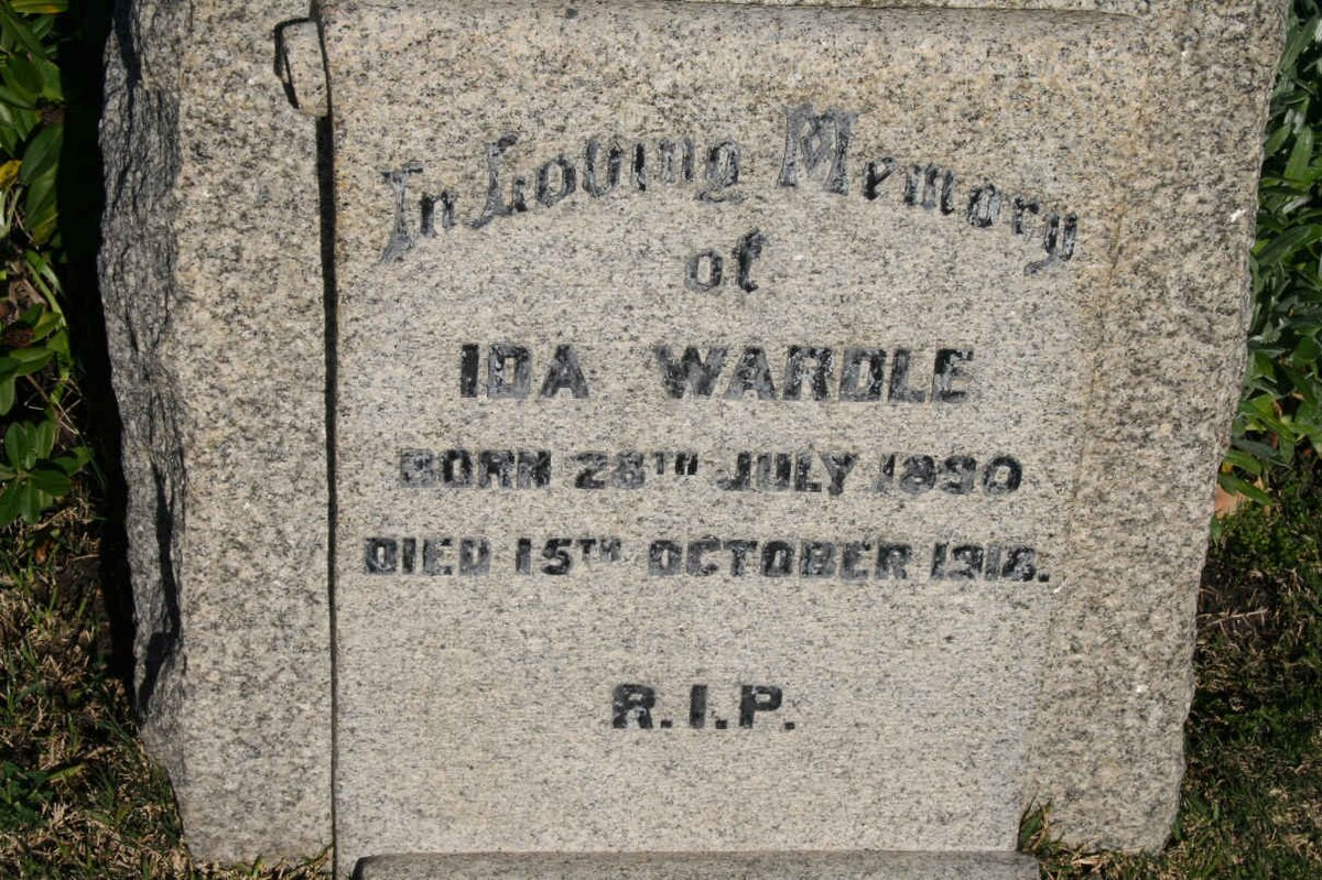 WARDLE Ida 1890-1918