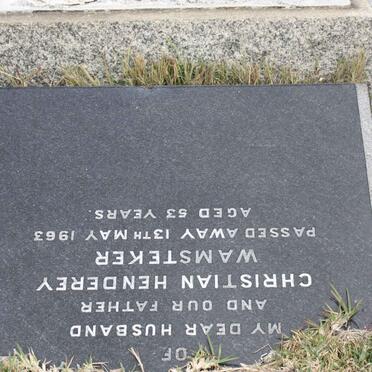 WAMSTEKER Christian Henderey -1963